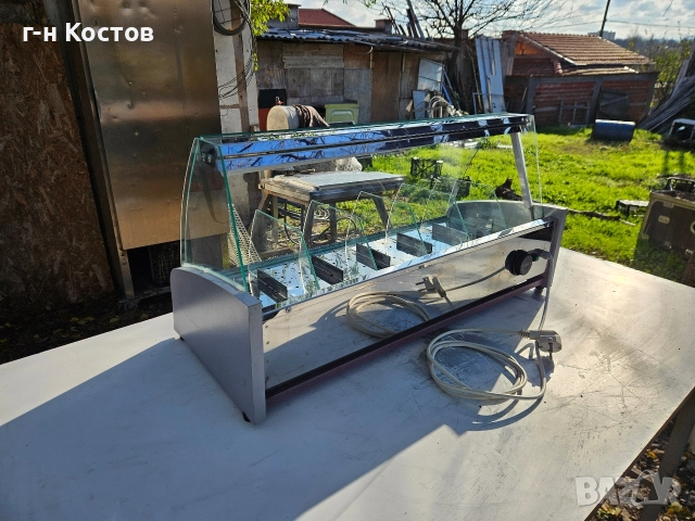 Топла витрина Хоризонтална за Ядки 6 вида със сух нагревател отдолу , снимка 3 - Обзавеждане за заведение - 52703874