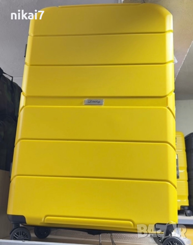 пътнически куфар комплект 3бр 100% ABS удароустойчив лек 4 колела 360°, снимка 8 - Куфари - 44793328