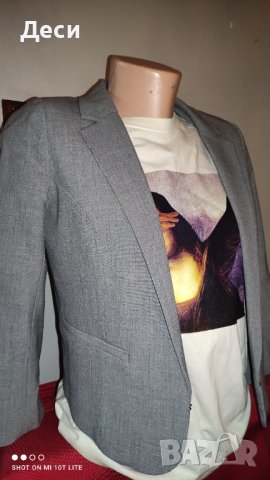 сиво късо сако , снимка 1