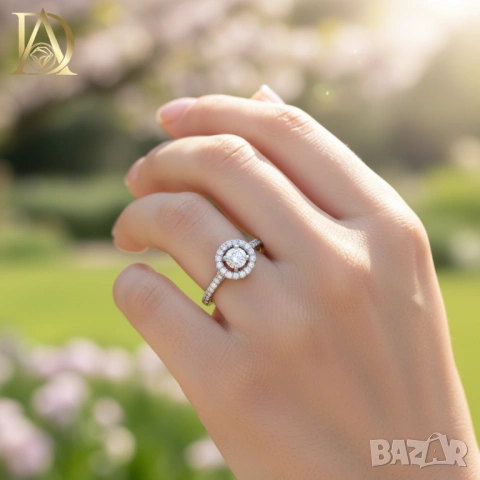 Нов Сет от Два Златни Пръстена с 1.52кт Естествени Диаманти, снимка 2 - Пръстени - 44104001