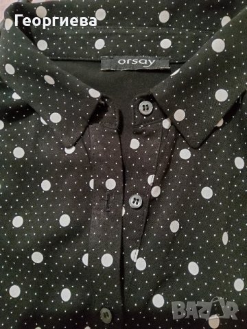 Черна риза от вискоза, снимка 1