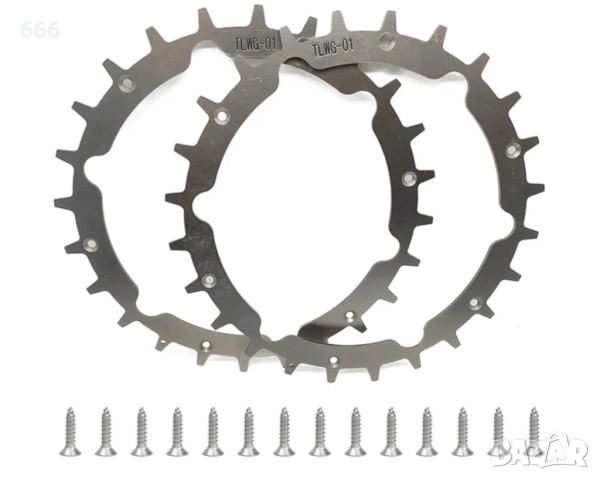 Резервни задвижващи колела с шипове за роботизирана косачка Gardena, снимка 3 - Градинска техника - 52941321