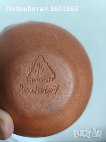 Комплект немски студийни керамични вази-ръчна изработка, снимка 3 - Вази - 53027906