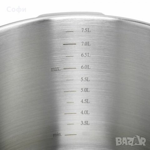 Тенджера под налягане Chromolit, 8L, Неръждаема стомана, Ф22, Сребърен, снимка 4 - Съдове за готвене - 31578677