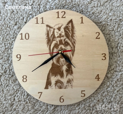 Стенен часовник с Йорки, снимка 1