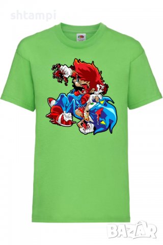 Детска тениска Mario Zombie VS Sonic Zombie,Игра,Изненада,Подарък,Празник,Повод, снимка 3 - Детски тениски и потници - 37435317