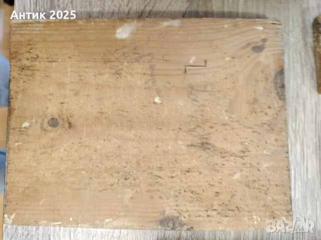 Старинна православна икона „Св. Василий Велики“, XIX век, снимка 2 - Икони - 52822937