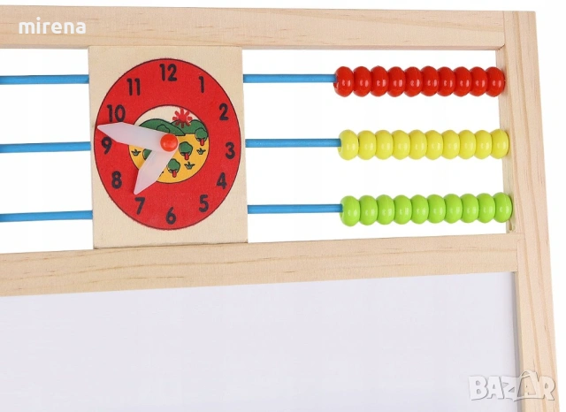 Двустранна дъска за рисуване Kruzzel - Магнитна, със сметало, снимка 4 - Образователни игри - 53145060