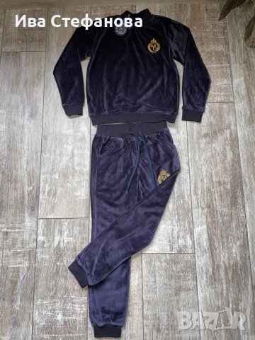 Нов плюшен екип сет 11-12 години плюш спортен комплект анцунг за мамче и момиче, снимка 6 - Детски комплекти - 38646057
