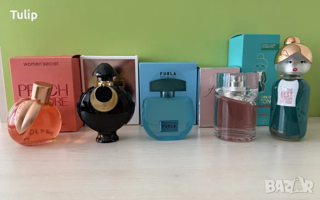  парфюми Rabanne, Boss, Furla, Benetton 