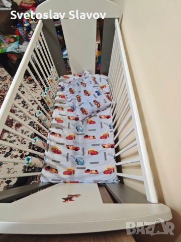Бебешка кошара, креватче 120х60 см, закупена от Айко., снимка 4 - Кошарки - 53294722