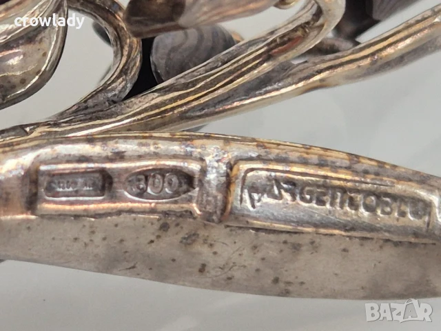 Цвете Красива сребърна момина сълза ръчна авторска изработка 2, снимка 6 - Антикварни и старинни предмети - 51104889