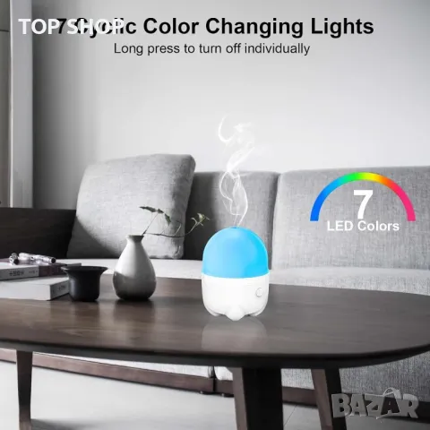 FAGVREI 150ML дифузор за етерични масла с акумулаторна батерия, 7 цвята, снимка 5 - Други - 49500184