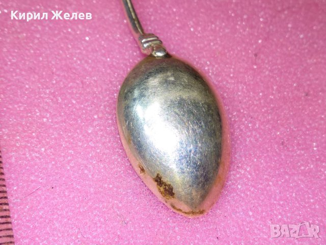 MANNHEIM СТАРА НЕМСКА КОЛЕКЦИОНЕРСКА ЕМАЙЛИРАНА СРЕБЪРНА ЛЪЖИЧКА За КАФЕ СРЕБРО 800 ПРОБА 42986, снимка 13 - Колекции - 44375424