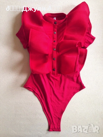 Бутикова боди - риза с ефектни ръкави, снимка 8 - Ризи - 51748745