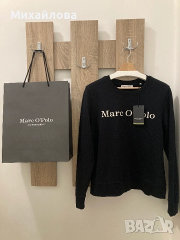 Суичър в тъмно синьо без качулка на Marc O'Polo, нов с етикет