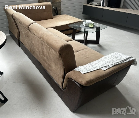 Диван с десен ъгъл - 310х200см, снимка 2 - Дивани и мека мебел - 54202687