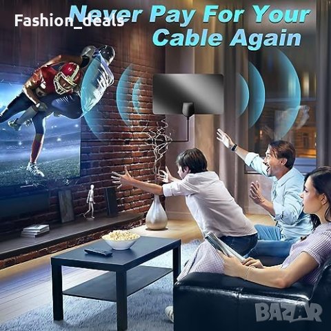 Нова вътрешна антена предавател Deenor Digital TV Aerial 280+ Мили 4K , снимка 7 - Приемници и антени - 42683190