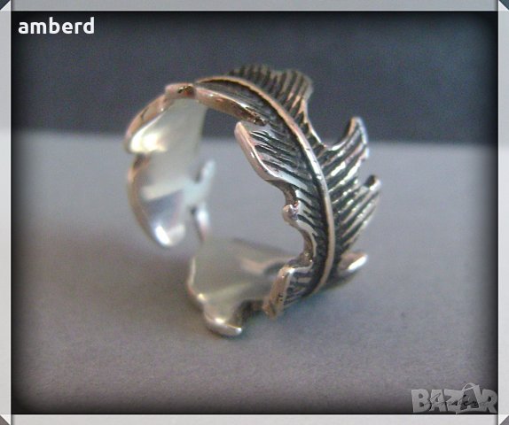 Страхотен сребърен пръстен - модел R041, снимка 2 - Пръстени - 20282954