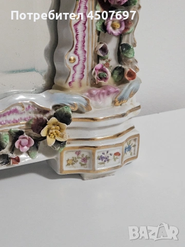 Огромно огледало от  порцелан., снимка 5 - Антикварни и старинни предмети - 54322958