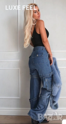 💎Дамски Дънки S-XL , снимка 3 - Дънки - 54336228