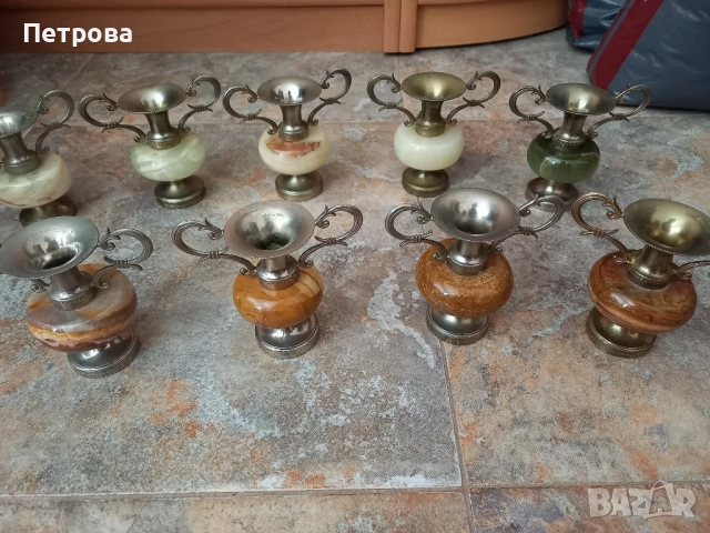 Десет броя фигури от оникс, снимка 9 - Статуетки - 52003989