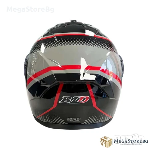 Модуларна Каска 166 - Размер S, M, L , XL - Черно/Червено, снимка 3 - Аксесоари и консумативи - 50720079