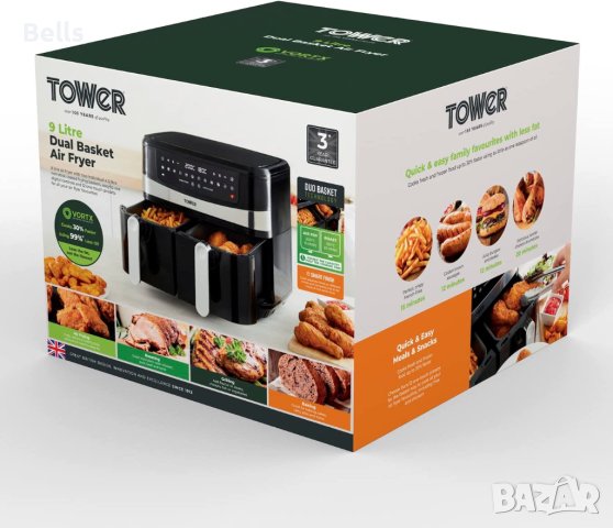  ТОП Air fryer TOWER, снимка 10 - Печки, фурни - 40664406