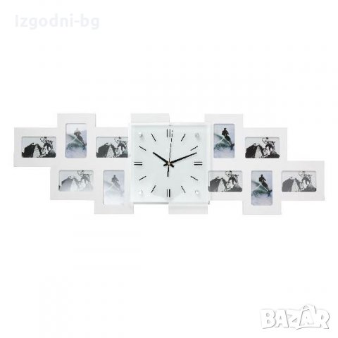  Романтичен подарък! Немски стенен часовник с 10 снимки, снимка 1 - Стенни часовници - 31459037