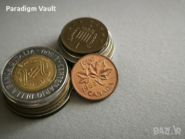 Монета - Канада - 1 цент | 1965г.