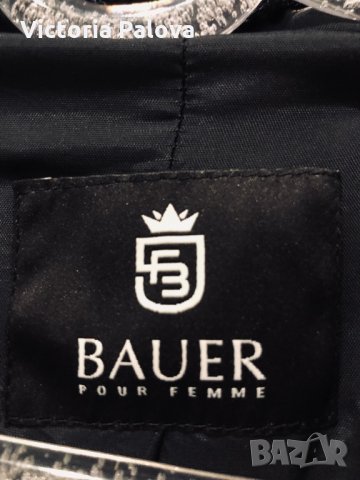Много скъпо черно палто BAUER POUR FEMME Германия, снимка 2 - Палта, манта - 30336968