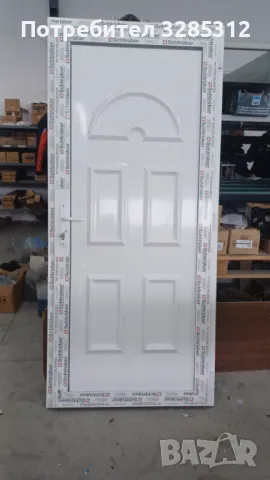 ВХОДНА БЯЛА ПВЦ ВРАТА  90/200см