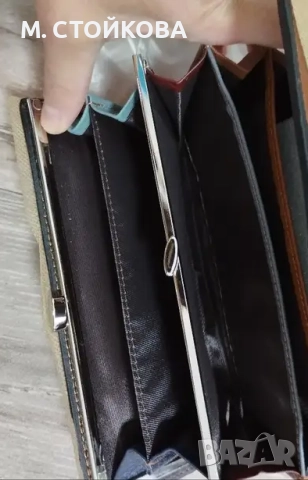 Голям кожен портфейл - естествена кожа, снимка 4 - Портфейли, портмонета - 51623227