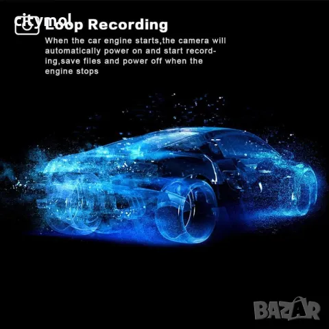 Apexcam Dash Cam 1080P Full HD 4" IPS предна и задна камера, 170°, G-сензор, WDR, снимка 5 - Аксесоари и консумативи - 49318500