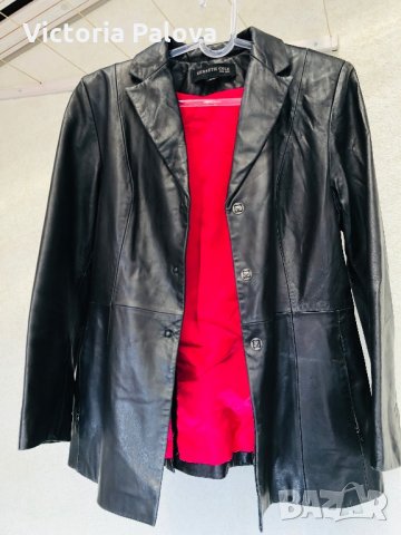 Модерно кожено яке тип сако KENNETH COLE NY, снимка 6 - Якета - 30230405