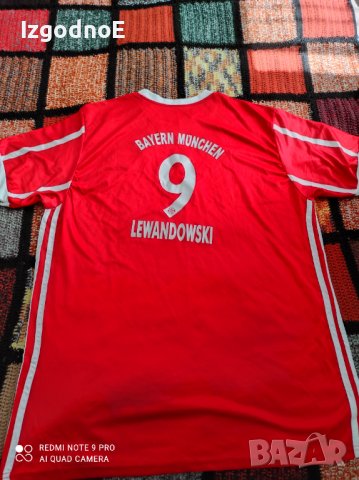 XL Lewandowski Bayern Munich Germany Байерн Мюнхен Adidas Оригинална тениска