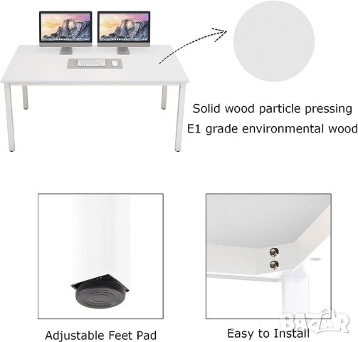 ПРОМОЦИЯ Трапезна маса / бюро AC3DW-8040, снимка 6 - Бюра - 42106630