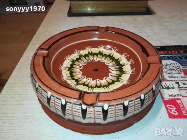 ГОЛЯМ ПЕПЕЛНИК-КЕРАМИКА 18Х5СМ 0208252023LCHERY, снимка 9 - Антикварни и старинни предмети - 51230317