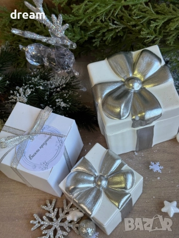Коледни свещи “подарък”, снимка 7 - Декорация за дома - 52088472