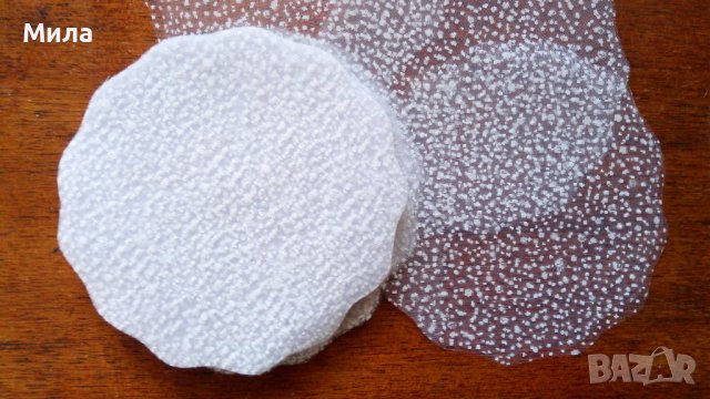 Тюлчета с бял брокат 100 бр., снимка 2 - Декорация за дома - 39248078