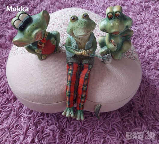 Семейство керамични жаби, снимка 2 - Декорация за дома - 40616895