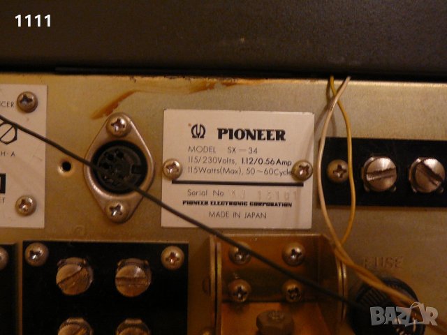 PIONEER SX-34 LAMPOV, снимка 9 - Ресийвъри, усилватели, смесителни пултове - 35323375