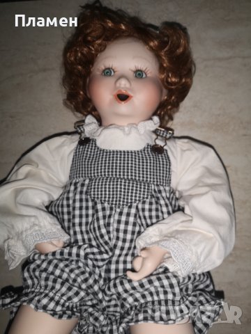 Колекционерска порцеланова кукла, снимка 4 - Колекции - 40226348