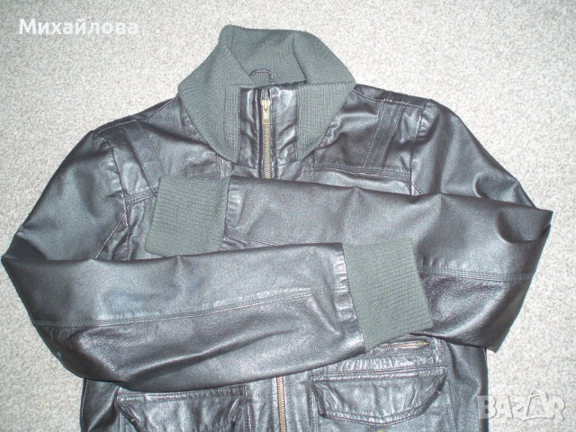 Дамско кожено яке , снимка 5 - Якета - 54352799