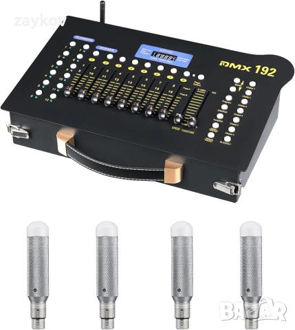 DMX512 DJ сценичен контролер, осветителна конзола, миксерна платка, конзола, безжичен предавател