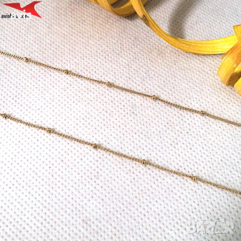 Синджир с 14К златно покритие 254599, снимка 2 - Колиета, медальони, синджири - 54004269