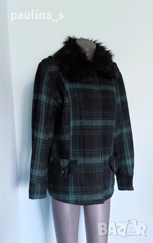 Два броя / Марково палто в каре "Hydraulic the blue jean standard" и "Yessica  , снимка 15 - Палта, манта - 48941993