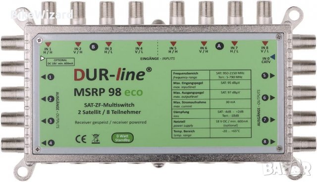 Dur-Line MSRP Eco MSRP98 – MULTISWITCH   НОВО, снимка 4 - Части и Платки - 37130526