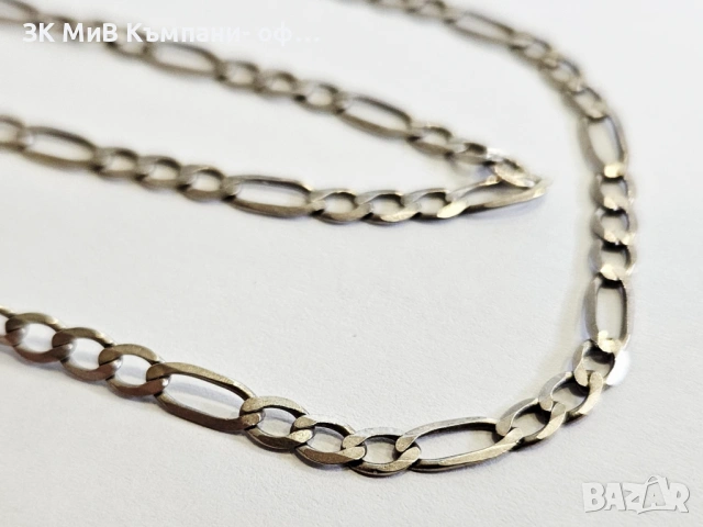 Сребърен синджир 6.76гр 07392-25/2, снимка 2 - Колиета, медальони, синджири - 53022602