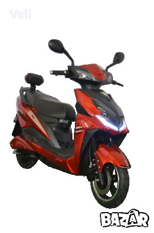 Електрически скутер D3 RS-LINE-ЧЕРВЕН, снимка 2 - Мотоциклети и мототехника - 29151385